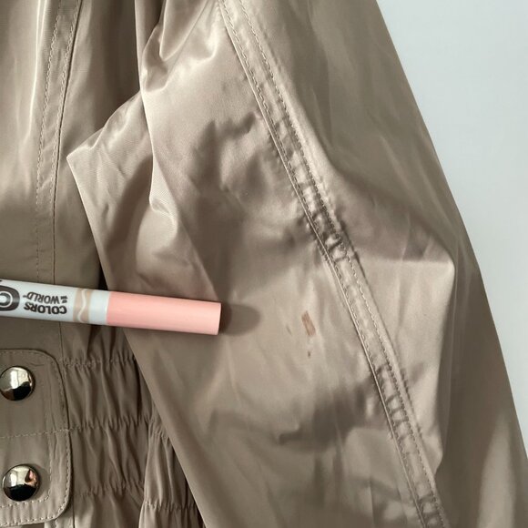 LBD Laundry By Design Womens Sand Hooded Lightweight Raincoat Anorak Jacket XXL - Picture 8 of 13